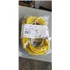 Image 1 : 75 FOOT HEAVY DUTY LIGHTED YELLOW EXTENSION CORD. 12AWG/3C