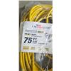 Image 2 : 75 FOOT HEAVY DUTY LIGHTED YELLOW EXTENSION CORD. 12AWG/3C