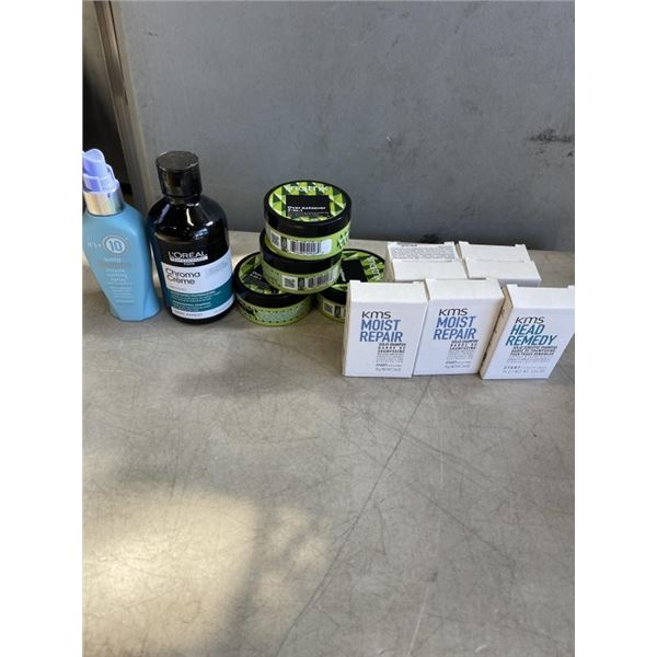 LOT OF NEW MATRIX, KMS AND L'OREAL HAIR PRODUCTS