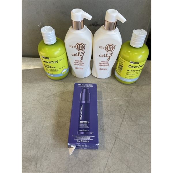 LOT OF DEVA CURL, PAUL MITCHELL AND ITS A 10 HAIR PRODUCTS - ALL NEW