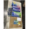 Image 1 : TRAY OF BETTER BOAT ITEMS INCLUDING MINI PADDLES, TRAILER HITCH BALL MOUNT, BOAT DEHUMIDIFIER ETC