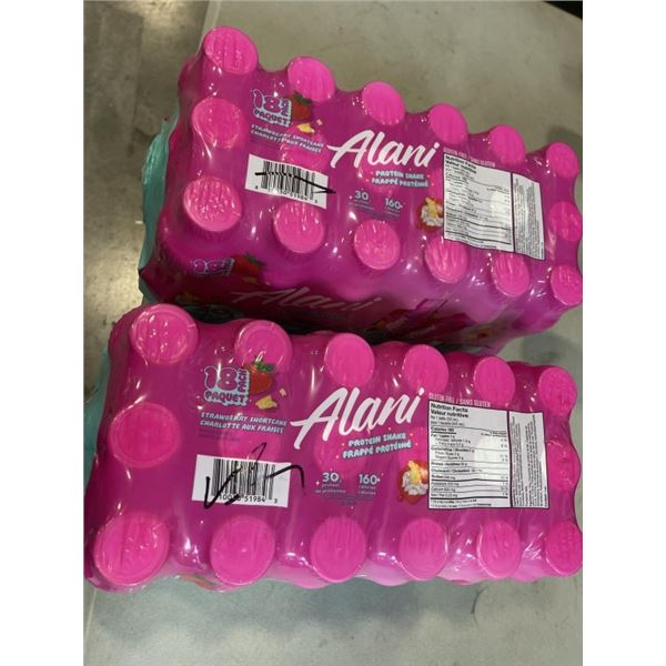 2 NEW / SEALED CASES ALANI PROTEIN SHAKE DRINKS
