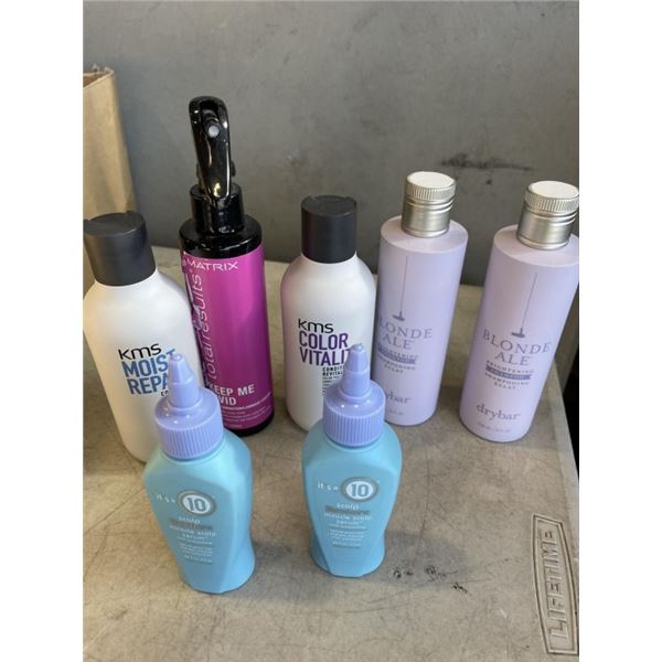 LOT OF NEW HAIR PRODUCTS INCLUDING KMS, WELLA  AND MATRIX