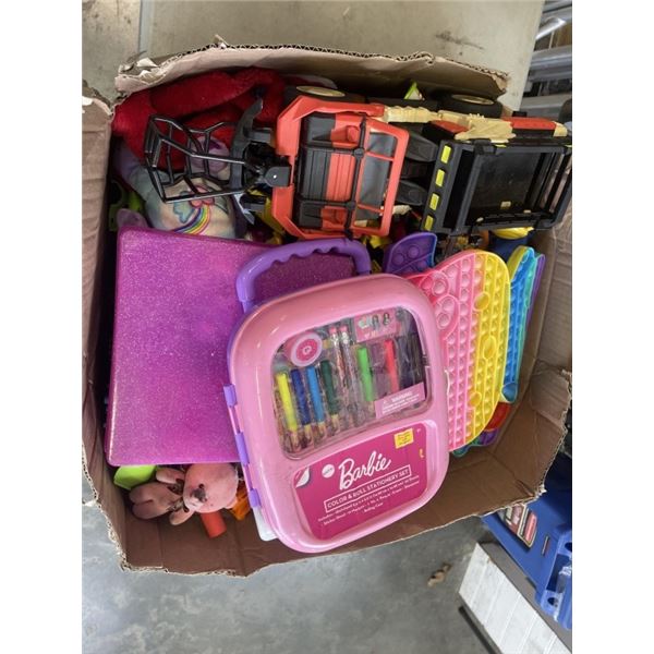 BOX OF ASSORTED TOYS