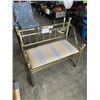 Image 2 : VINTAGE BRASS ENTRY BENCH