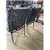 Image 4 : 2 METAL PATIO CHAIRS W/ COVERS