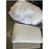 Image 1 : 2 AS NEW ROOTS KING SIZE PILLOWS AND STANDARD SIZE MEMORY FOAM PILLOW