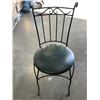 Image 1 : IRON WROUGHT PARLOR CHAIR