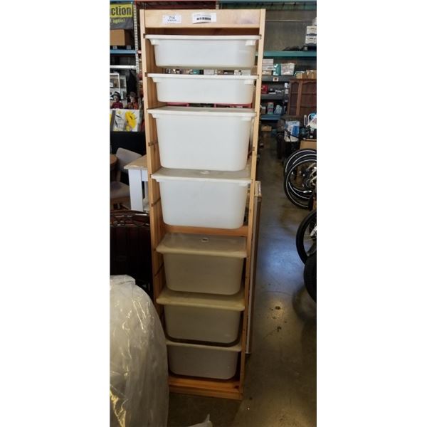 TALL STORAGE ORGANIZER WITH BINS