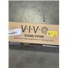 Image 2 : VIVO DARK WALNUT/BLACK MOBILE EASEL TV STAND WITH SHELF