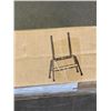 Image 3 : VIVO DARK WALNUT/BLACK MOBILE EASEL TV STAND WITH SHELF