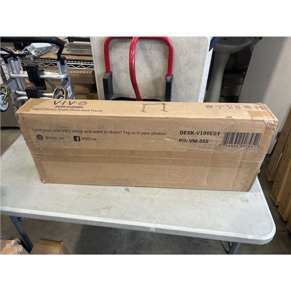 VIVO BLACK ELECTRIC SINGLE MOTOR DESK FRAME