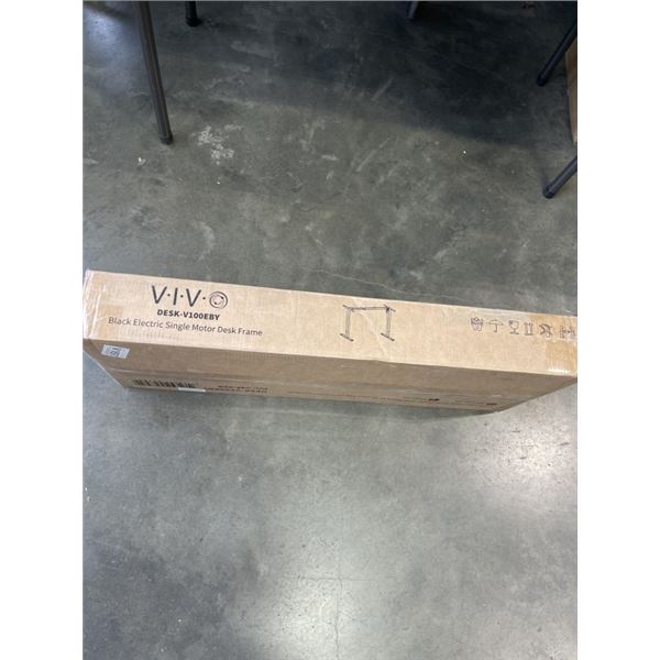 VIVO BLACK ELECTRIC SINGLE MOTOR DESK FRAME