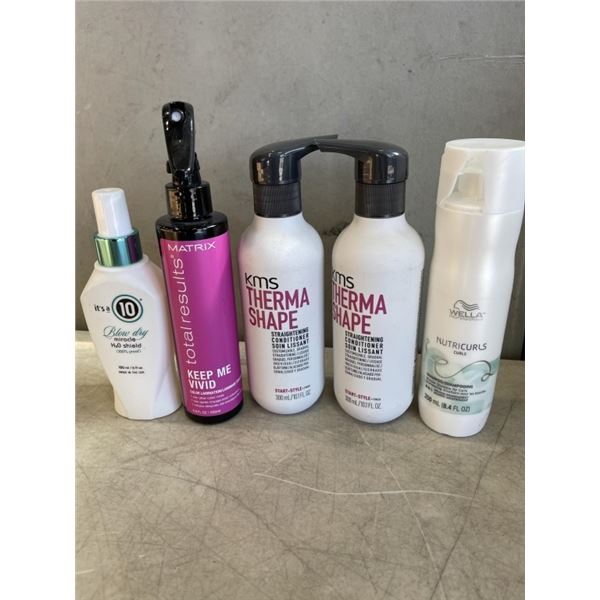 LOT OF NEW HAIR PRODUCTS INCLUDING KMS, WELLA  AND MATRIX