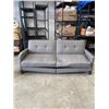 Image 1 : GREY FABRIC CLICK CLACK SOFA WITH PULL OUT SLEEPER