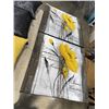 Image 2 : LOT OF THROW PILLOWS W/ MATCHING CANVAS ART