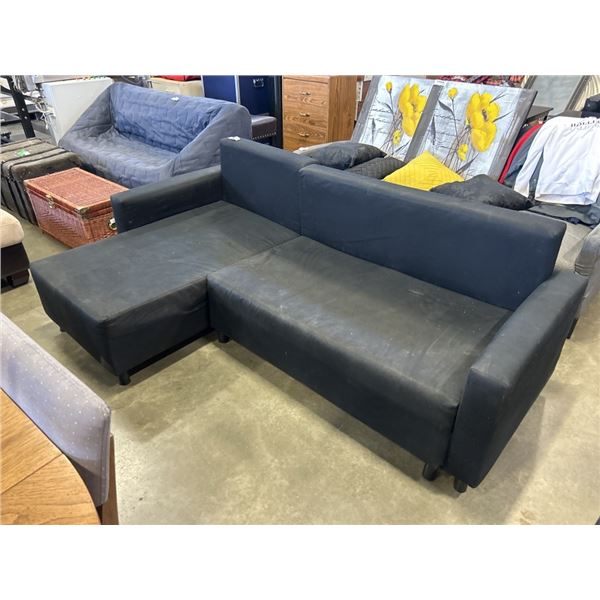 BLACK SECTIONAL COUCH