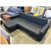 Image 1 : BLACK SECTIONAL COUCH