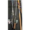 Image 2 : ASSORTED VINTAGE FISHING RODS AND REELS