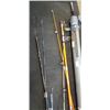 Image 3 : ASSORTED VINTAGE FISHING RODS AND REELS