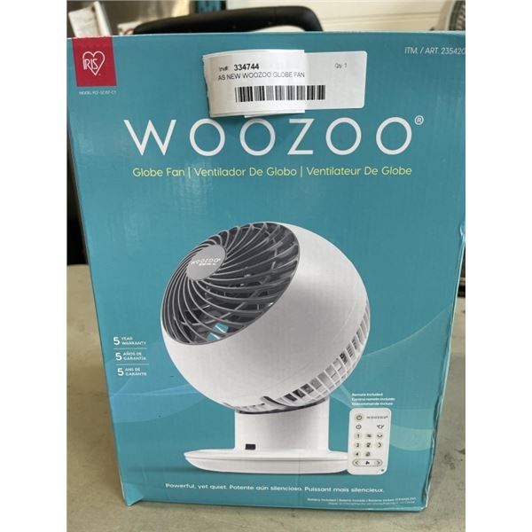 AS NEW WOOZOO GLOBE FAN