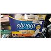 Image 3 : 3 NEW PACKS OF TAMPAX AND ALWAYS PADS AND TAMPONS