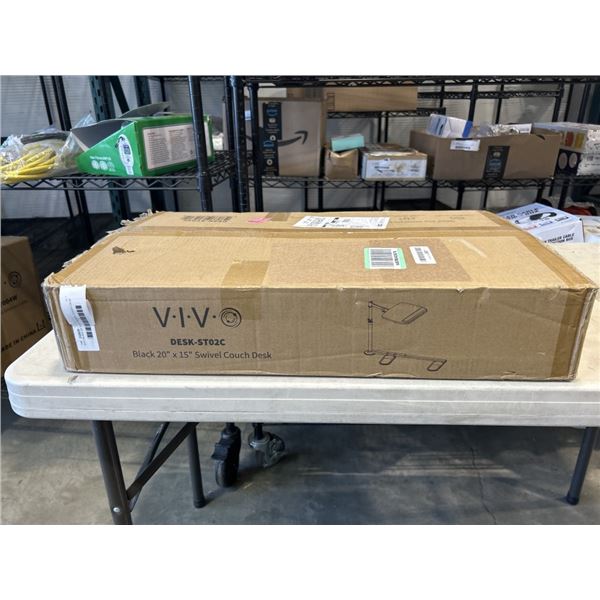 VIVO BLACK 20" X 15" SWIVEL COUCH DESK
