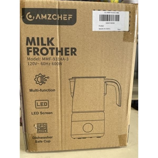 AS NEW AMZCHEF MILK FROTHER. MODEL MMF-9314A-3