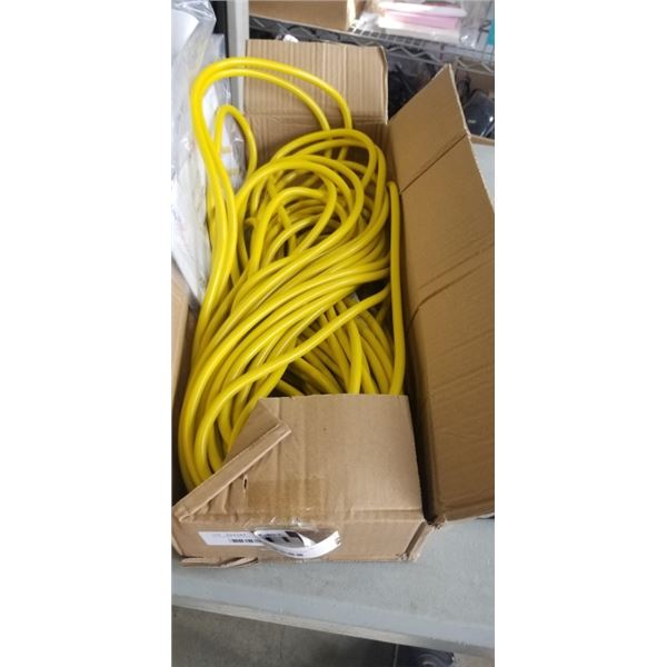 75 FOOT HEAVY DUTY LIGHTED YELLOW  EXTENSION CORD. 16AWG/3C