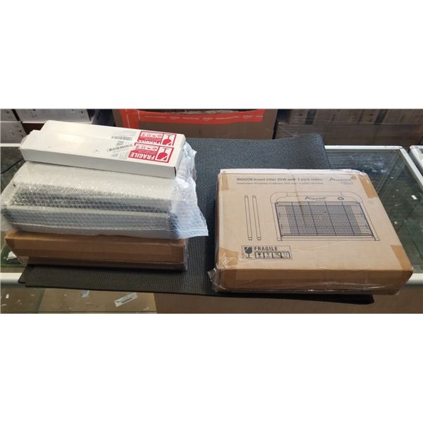 LOT OF ONLINE RETURN ASPECT INDOOR BUG ZAPPERS W/ EXTRA BULBS