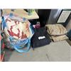 Image 2 : 4 PAIRS OF SNOWPANTS, 2 MEDIUM AND 1 SMALL, 1 IS LADIES SIZE 12 AND BAG WITH NEW PADS AND FEMININE P