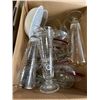 Image 4 : 2 BOXES OF ASSORTED VINTAGE GLASS AND CRYSTAL DRINK WARE, SETS OF 6, AND ASSORTED ITEMS