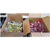 Image 1 : ASSORTED VINTAGE DRINKING GLASES, ART GLASS SHOOTERS ETC SETS OF 4, AND ASSORTED CHRISTMAS DECOR SOM