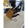 Image 1 : KITCHEN KNIFE BLOCK WITH KNIVES
