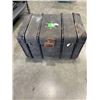 Image 1 : ANTIQUE TRUNK WITH ASSORTED FIGURINES, ANIMAL FIGURES, DECOR, COOKIE JAR, LOTS OF COLLECTIBLE CHINA 