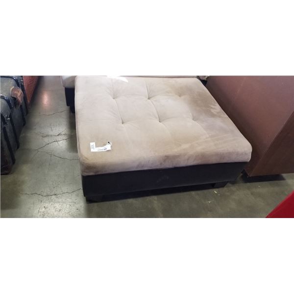 LARGE MICOFIBER OTTOMAN APPROX 38x48