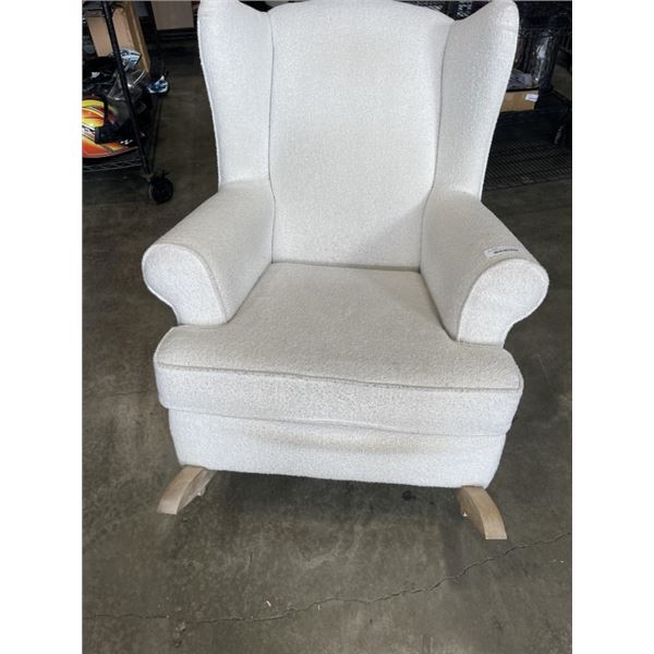 URBAN BARN BOUCLE ROCKING CHAIR