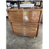 Image 1 : VINTAGE 5 DRAWER HIGHBOY WALNUT DRESSER