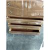 Image 3 : VINTAGE 5 DRAWER HIGHBOY WALNUT DRESSER