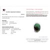 Image 1 : 6.42 CT CERTIFIED SILVER EMERALD GEMSTONE RING ($12,352 APPRAISAL)