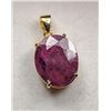 Image 3 : 3.3 CT CERTIFIED SILVER RUBY GEMSTONE PENDANT ($6,018 APPRAISAL)