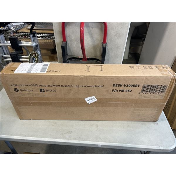 VIVO BLACK ELECTRIC SINGLE MOTOR DESK FRAME