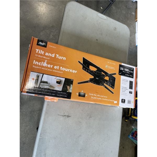 AS NEW 32-100 INCH TILT AND TURN FULL MOTION TV WALL MOUNT