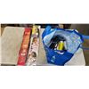 Image 1 : BAG OF HAIR SUPPLIES INCLUDING BLOW DRYER, HAIR PRODUCTS ETC