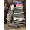 Image 1 : BASKET OF DVDS AND TRAY OF HOUSEHOLD DECOR