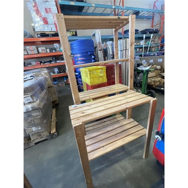 3 PINE STACKABLE SHELVES