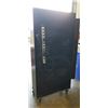 Image 3 : 2 DOOR BLACK METAL LOCKING CABINET ON WHEELS