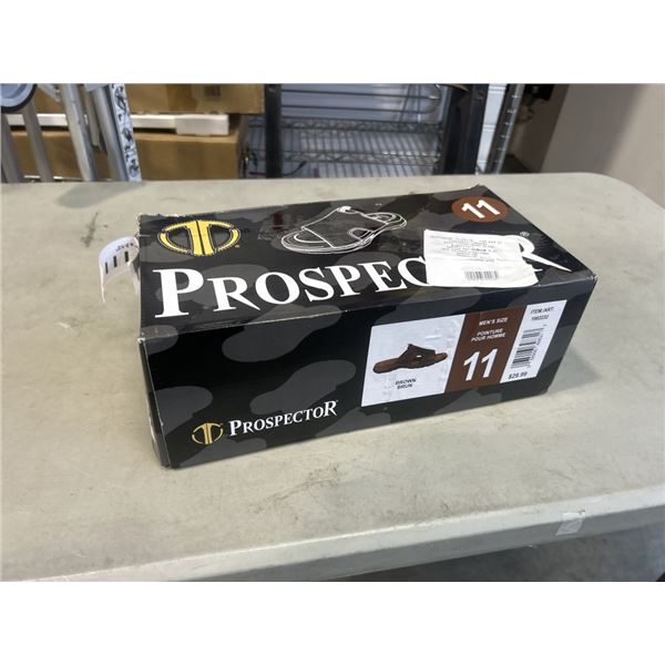 PROSPECTORS MENS BROWN SANDLES. SIZE 11 US