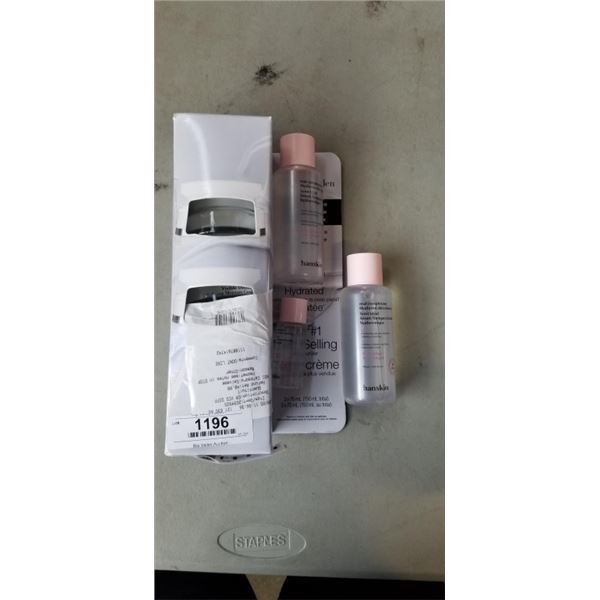 ELIZABETH ARDEN REFINING MOISTURE CREAM COMPLEX (2 X 75ML) AND 3 BOTTLES HANSKIN HYALURON SKIN ESSEN
