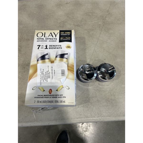 OLAY TOTAL EFFECTS FACIAL 2 PACK, AND 2 OLAY RETINOL 24  MAX NIGHT MOISTURIZERS